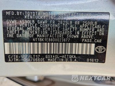 Zdjęcie 12 z 12 samochodu: 2013 TOYOTA AVALON XLE TOURING VIN:4T1BK1EB8DU023877 - miniatura
