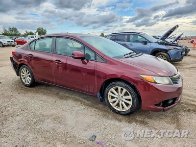 Czwarte zdjęcie samochodu z boku: 2012 HONDA CIVIC EX VIN:19XFB2F89CE089222 - miniatura