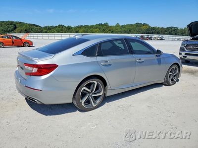 Trzecie zdjęcie samochodu z tyłu: 2019 HONDA ACCORD SPORT VIN:1HGCV1F32KA173457 - miniatura