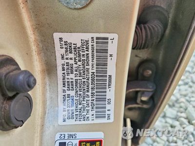 Zdjęcie 12 z 12 samochodu: 2008 HONDA CIVIC EX VIN:1HGFA16818L056034 - miniatura
