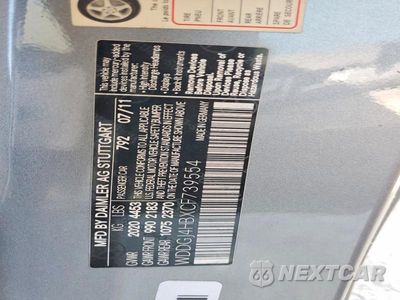 Zdjęcie 12 z 12 samochodu: 2012 MERCEDES-BENZ C 250 VIN:WDDGJ4HBXCF739554 - miniatura