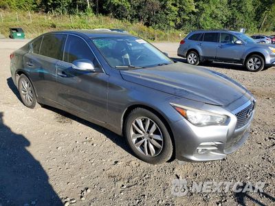 Czwarte zdjęcie samochodu z boku: 2015 INFINITI Q50 BASE VIN:JN1BV7AR3FM411025 - miniatura