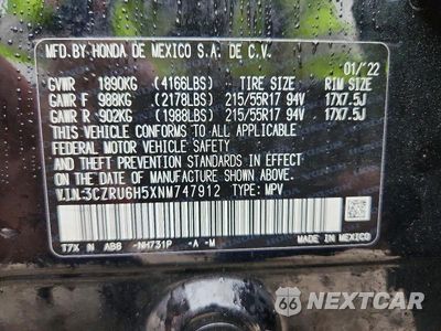 Zdjęcie 14 z 14 samochodu: 2022 HONDA HR-V EX VIN:3CZRU6H5XNM747912 - miniatura