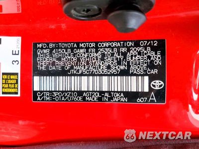 Zdjęcie 12 z 12 samochodu: 2013 SCION TC RELEASE SERIES 8.0 VIN:JTKJF5C77D3052957 - miniatura