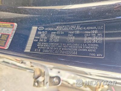 Zdjęcie 14 z 14 samochodu: 2022 HYUNDAI TUCSON LIMITED VIN:5NMJECAE3NH105544 - miniatura