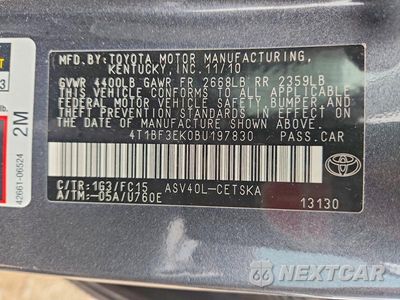 Zdjęcie 13 z 13 samochodu: 2011 TOYOTA CAMRY SE VIN:4T1BF3EK0BU197830 - miniatura