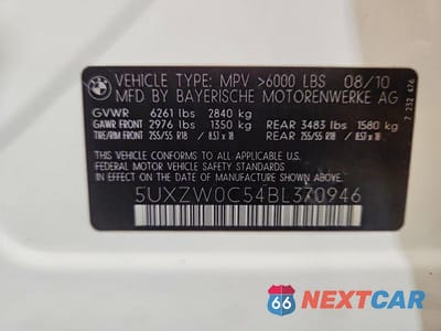 Zdjęcie 13 z 13 samochodu: 2011 BMW X5 XDRIVE35D VIN:5UXZW0C54BL370946 - miniatura