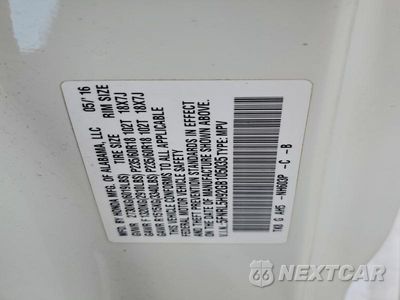 Zdjęcie 13 z 13 samochodu: 2016 HONDA ODYSSEY TOURING VIN:5FNRL5H92GB105035 - miniatura