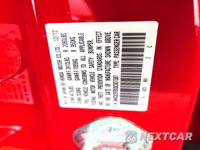 Zdjęcie 13 z 13 samochodu: 2013 ACURA TSX SE VIN:JH4CU2F8XDC007387 - miniatura
