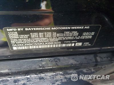 Zdjęcie 13 z 13 samochodu: 2019 BMW X5 XDRIVE40I VIN:5UXCR6C55KLK88305 - miniatura