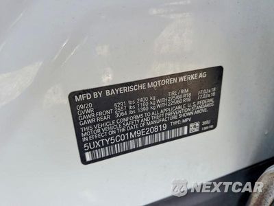 Zdjęcie 13 z 13 samochodu: 2021 BMW X3 XDRIVE30I VIN:5UXTY5C01M9E20819 - miniatura