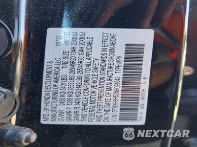 Zdjęcie 13 z 13 samochodu: 2022 HONDA PASSPORT EXL VIN:5FNYF8H53NB024642 - miniatura