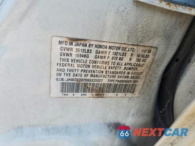 Zdjęcie 12 z 12 samochodu: 2009 HONDA FIT VIN:JHMGE88209S035027 - miniatura