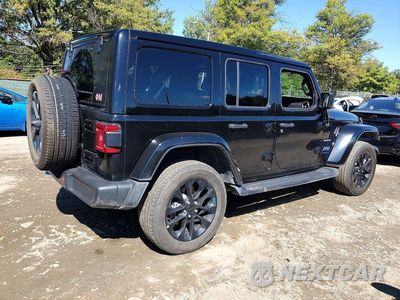 Trzecie zdjęcie samochodu z tyłu: 2023 JEEP WRANGLER SAHARA 4XE VIN:1C4JJXP62PW561733 - miniatura