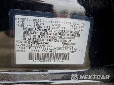Zdjęcie 12 z 12 samochodu: 2025 NISSAN VERSA SV VIN:3N1CN8EV7SL815466 - miniatura