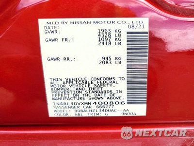 Zdjęcie 13 z 13 samochodu: 2021 NISSAN ALTIMA SV VIN:1N4BL4DVXMN400806 - miniatura