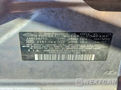 Zdjęcie 12 z 12 samochodu: 2015 HYUNDAI ELANTRA LIMITED VIN:KMHDH4AE0FU455259 - miniatura