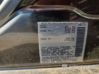 Zdjęcie 12 z 12 samochodu: 2025 NISSAN ALTIMA SV VIN:1N4BL4DVXSN312626 - miniatura