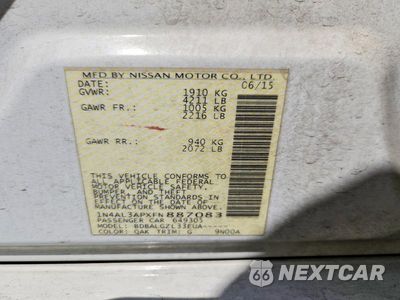 Zdjęcie 12 z 12 samochodu: 2015 NISSAN ALTIMA 2.5 VIN:1N4AL3APXFN887083 - miniatura