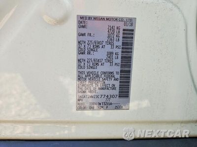 Zdjęcie 14 z 14 samochodu: 2018 NISSAN ROGUE SV VIN:5N1AT2MV2JC774307 - miniatura