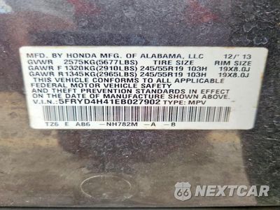 Zdjęcie 13 z 13 samochodu: 2014 ACURA MDX TECHNOLOGY VIN:5FRYD4H41EB027902 - miniatura
