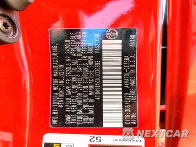 Zdjęcie 12 z 12 samochodu: 2020 TOYOTA CAMRY SE VIN:4T1M11AKXLU330693 - miniatura