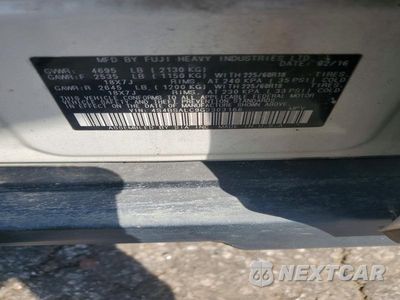 Zdjęcie 12 z 12 samochodu: 2016 SUBARU OUTBACK 2.5I LIMITED VIN:4S4BSALC9G3303166 - miniatura