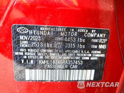 Zdjęcie 12 z 12 samochodu: 2024 HYUNDAI SONATA SEL VIN:KMHL14JA6RA357453 - miniatura