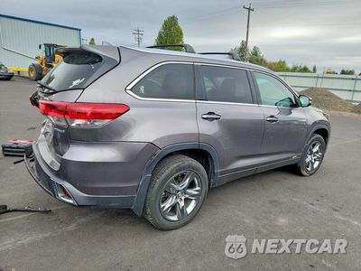 Trzecie zdjęcie samochodu z tyłu: 2019 TOYOTA HIGHLANDER HYBRID LIMITED PLATINUM VIN:5TDDGRFH3KS062913 - miniatura