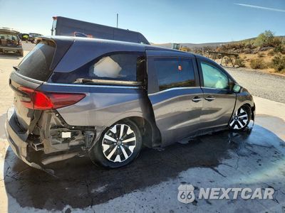 Trzecie zdjęcie samochodu z tyłu: 2025 HONDA ODYSSEY EXL VIN:5FNRL6H61SB059461 - miniatura