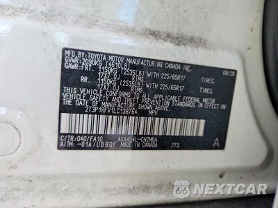 Zdjęcie 13 z 13 samochodu: 2020 TOYOTA RAV4 XLE VIN:2T3P1RFV1LC138764 - miniatura