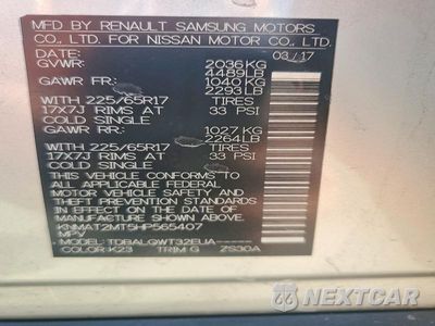 Zdjęcie 14 z 14 samochodu: 2017 NISSAN ROGUE SV VIN:KNMAT2MT5HP565407 - miniatura