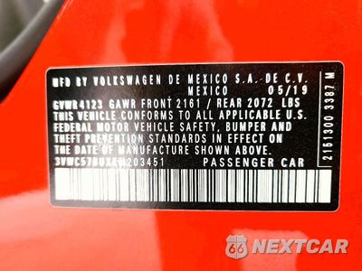 Zdjęcie 12 z 12 samochodu: 2019 VOLKSWAGEN JETTA S VIN:3VWC57BUXKM203451 - miniatura