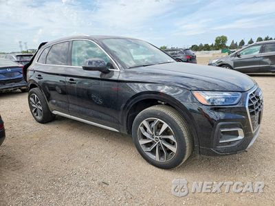 Czwarte zdjęcie samochodu z boku: 2021 AUDI Q5 PREMIUM PLUS VIN:WA1BAAFY1M2034493 - miniatura