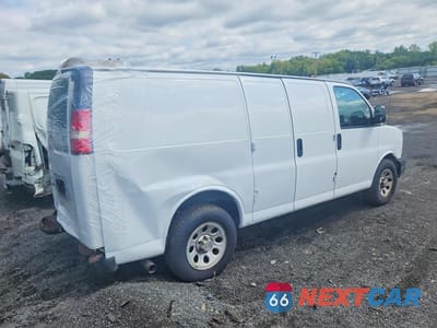 Trzecie zdjęcie samochodu z tyłu: 2014 CHEVROLET EXPRESS 1500 CARGO DELIVERY VAN VIN:1GCSGAFX4E1109268 - miniatura