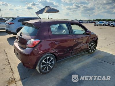 Trzecie zdjęcie samochodu z tyłu: 2022 MITSUBISHI MIRAGE SE VIN:ML32AWHJ0NH005197 - miniatura