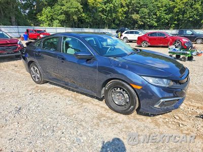 Czwarte zdjęcie samochodu z boku: 2019 HONDA CIVIC LX VIN:19XFC2F67KE014853 - miniatura