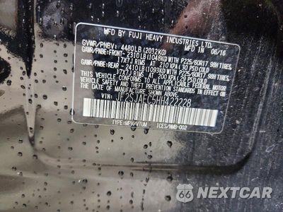 Zdjęcie 13 z 13 samochodu: 2017 SUBARU FORESTER 2.5I PREMIUM VIN:JF2SJAEC5HH422228 - miniatura