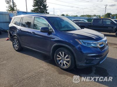Czwarte zdjęcie samochodu z boku: 2019 HONDA PILOT EXL VIN:5FNYF6H52KB071306 - miniatura
