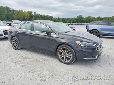 Czwarte zdjęcie samochodu z boku: 2019 FORD FUSION SEL VIN:3FA6P0CDXKR150548 - miniatura