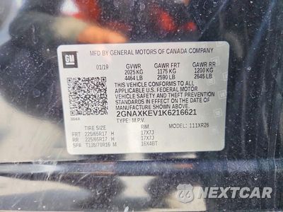 Zdjęcie 13 z 13 samochodu: 2019 CHEVROLET EQUINOX LT VIN:2GNAXKEV1K6216621 - miniatura