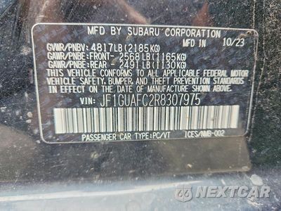Zdjęcie 12 z 12 samochodu: 2024 SUBARU IMPREZA SPORT VIN:JF1GUAFC2R8307975 - miniatura