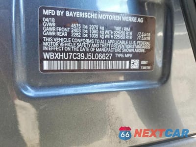 Zdjęcie 13 z 13 samochodu: 2018 BMW X1 SDRIVE28I VIN:WBXHU7C39J5L06627 - miniatura
