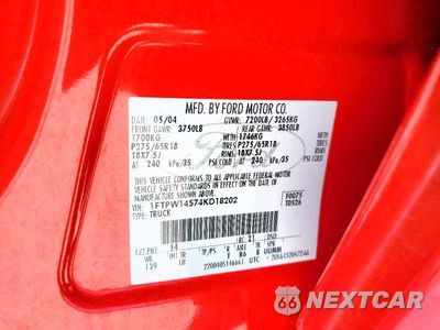 Zdjęcie 12 z 12 samochodu: 2004 FORD F150 SUPERCREW VIN:1FTPW14574KD18202 - miniatura