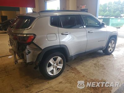Trzecie zdjęcie samochodu z tyłu: 2022 JEEP COMPASS LATITUDE VIN:3C4NJDBB1NT120733 - miniatura