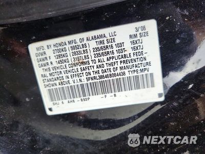 Zdjęcie 13 z 13 samochodu: 2006 HONDA ODYSSEY EXL VIN:5FNRL38646B084438 - miniatura