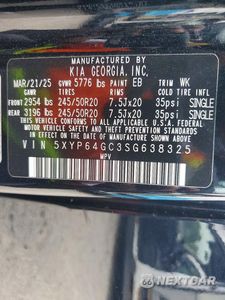 Zdjęcie 14 z 14 samochodu: 2025 KIA TELLURIDE S VIN:5XYP64GC3SG638325 - miniatura