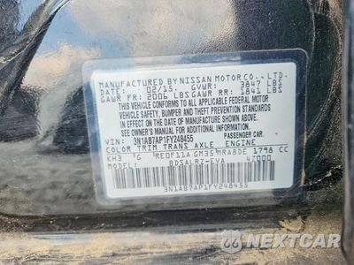 Zdjęcie 12 z 12 samochodu: 2015 NISSAN SENTRA SR VIN:3N1AB7AP1FY248455 - miniatura