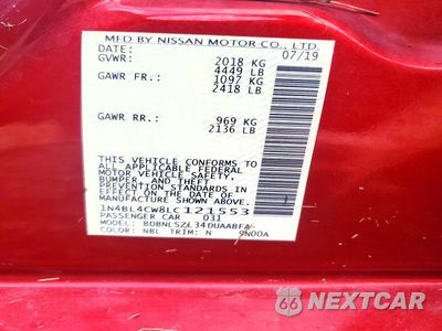 Zdjęcie 12 z 12 samochodu: 2020 NISSAN ALTIMA SR VIN:1N4BL4CW8LC121553 - miniatura