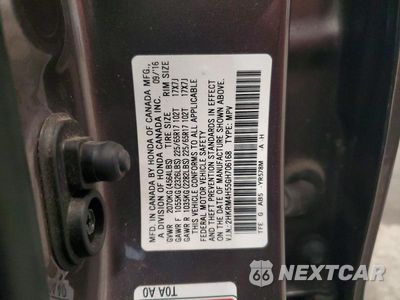 Zdjęcie 14 z 14 samochodu: 2016 HONDA CR-V EX VIN:2HKRM4H55GH706168 - miniatura